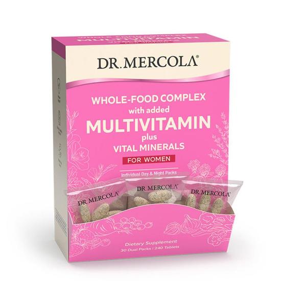 Dr. Mercola Whole-Food Complex With Added Multivitamin Plus Vital Minerals Daily Packs For Women Tablets