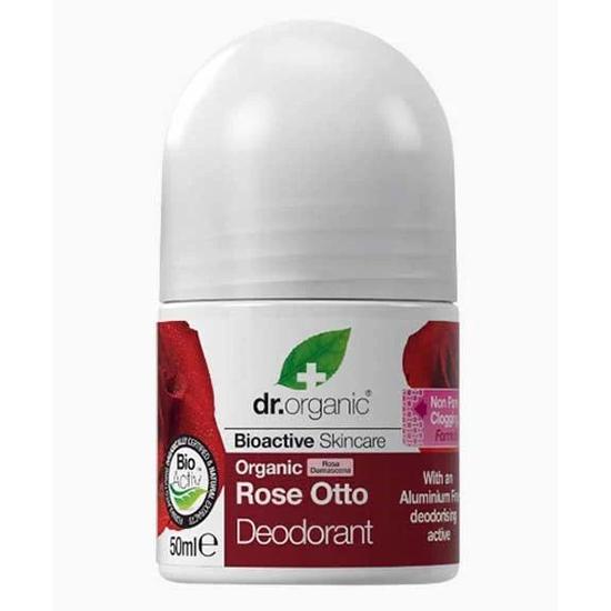 Dr. Organic Bioactive Skin Care Organic Rose Otto Deodorant Roll On 50ml