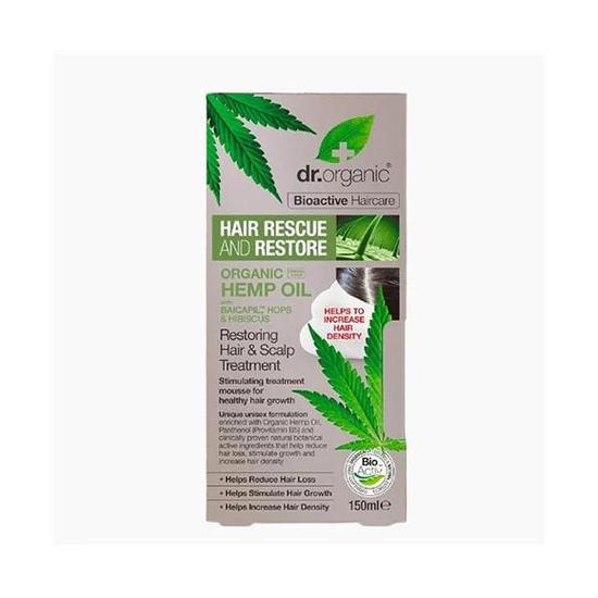 Dr. Organic Dr Bioactive Hair Care Organic Hemp Oil Restoring Hair & Scalp Treatment 150ml