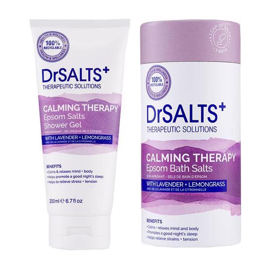 Dr. Salts+ Dr. Salts Calming Therapy Shower Gel & Calming Therapy Epsom Salts Duo