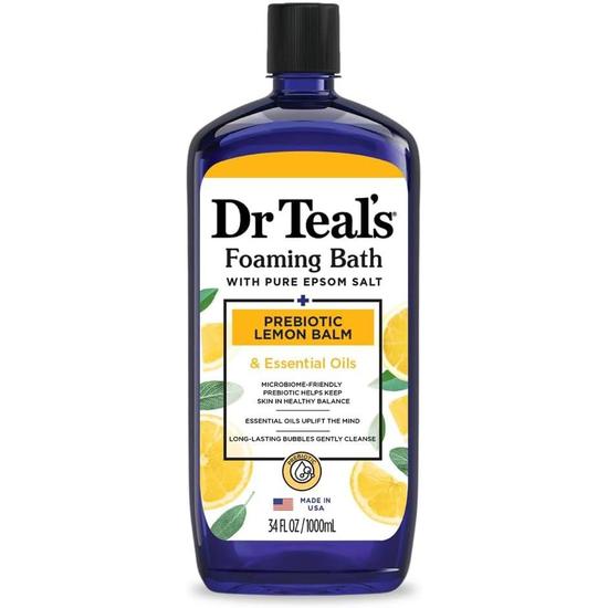 Dr Teal's Foaming Bath With Pure Epsom Salt Prebiotic Lemon Balm