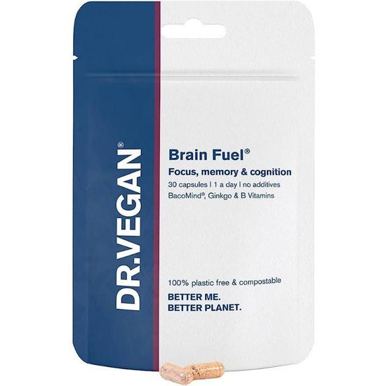 Dr Vegan Brain Fuel Memory & Focus Capsules 30 Capsules