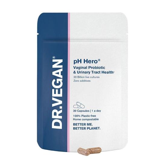 Dr Vegan pH Hero Vaginal Health & UTI Support Capsules