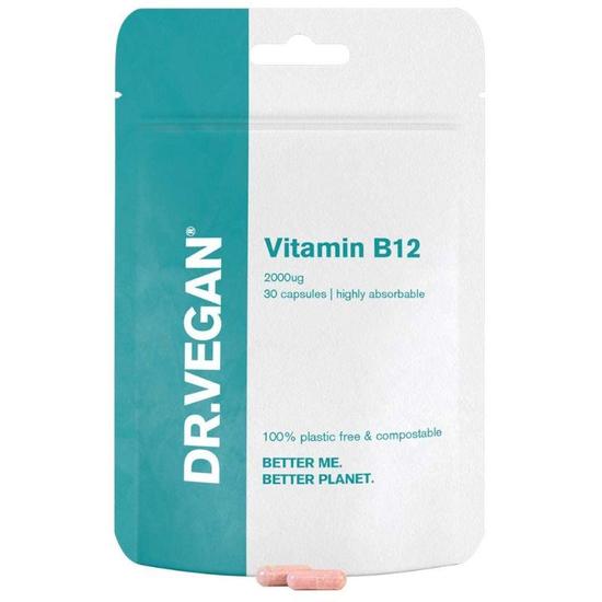 Dr Vegan Vitamin B12 2000ug Capsules 30