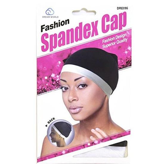 Dream Fashion Spandex Cap DRE095 White/Black