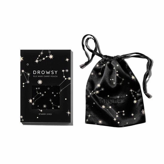 Drowsy Starry Eyed Silk Carry Pouch
