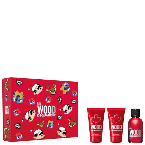 Dsquared2 Red Wood Eau De Toilette Spray Gift Set 50ml