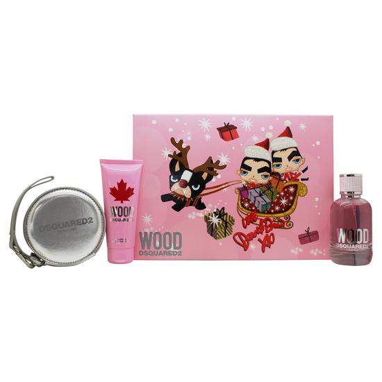 Dsquared2 Wood For Her Gift Set 100ml Edt + 150ml Body Lotion