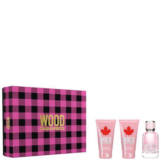 Dsquared2 Wood Pour Femme Eau De Toilette Spray Gift Set 50ml
