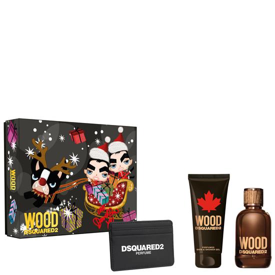 Dsquared2 Wood Pour Homme Eau De Toilette Spray Gift Set 100ml
