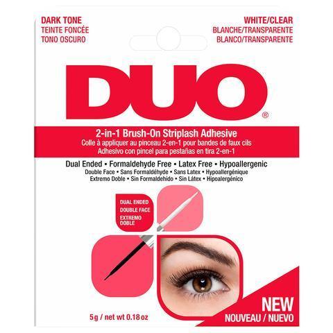 DUO 2-in-1 Brush-on Strip Lash Adhesive White/Clear + Dark Tone