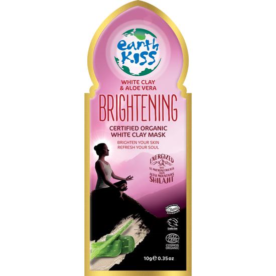 Earth Kiss Inspirations Brightening Organic White Clay Mask With Shilajit, White Clay & Aloe Vera To Brighten Your Skin