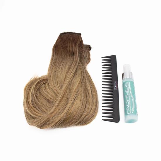 Easilocks Olivia x Easilocks Straight Collection Hair Extensions Biscuit Balayage Imperfect Box