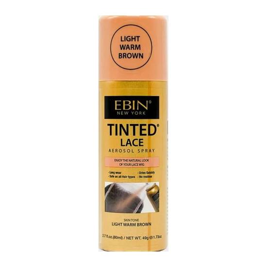 Ebin New York Tinted Lace Aerosol Spray Light Warm Brown 80ml