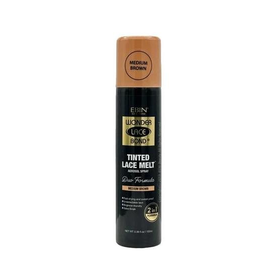 Ebin New York Wonder Lace Bond Tinted Lace Duo Formula Spray Dark Brown