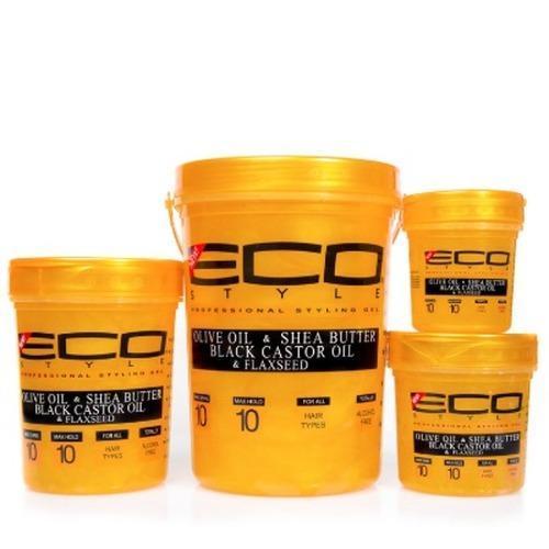 Ecoco Eco Style Gel Olive Oil & Shea Butter Black Castor Oil & Flaxseed Gel 473ml