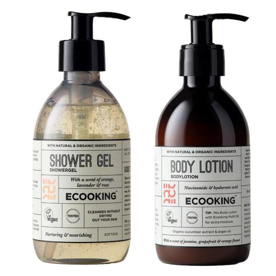 Ecooking Niacinamide Bodycare Set Shower Gel & Lotion