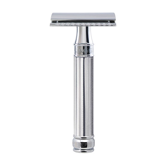 Edwin Jagger Chrome Knurled DE Razor
