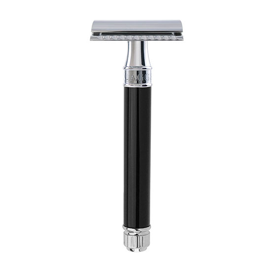 Edwin Jagger DE Razor Black Long Handle
