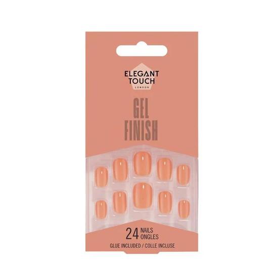 Elegant Touch Apricot Crush Nail Gel Finish 24 Nails
