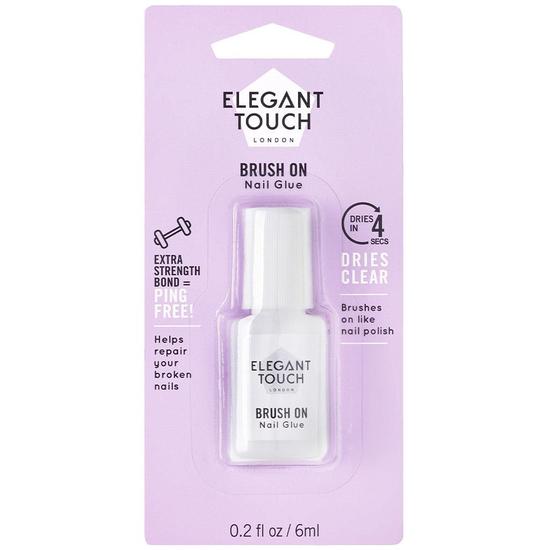 Elegant Touch Brush On Nail Glue 6ml