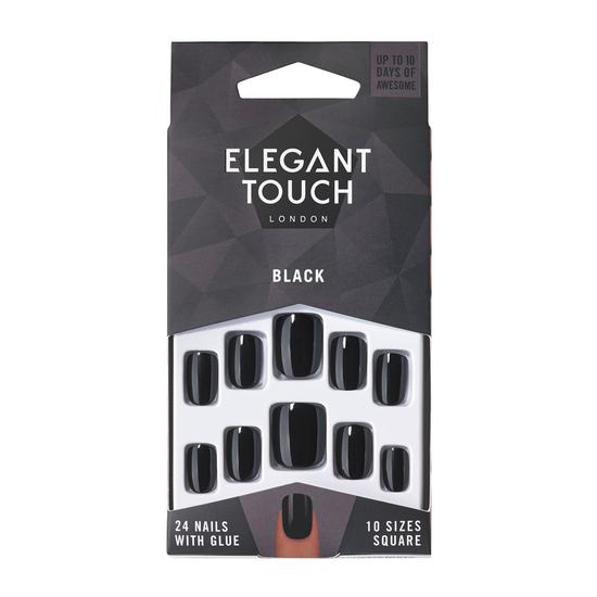 Elegant Touch Colour Nails Black