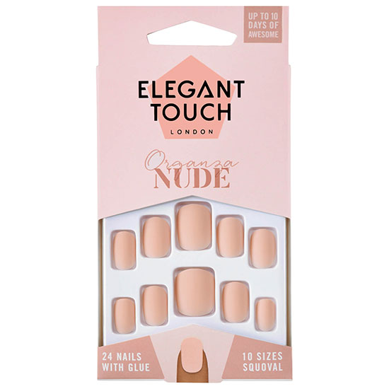 Elegant Touch Nude Nails Organza
