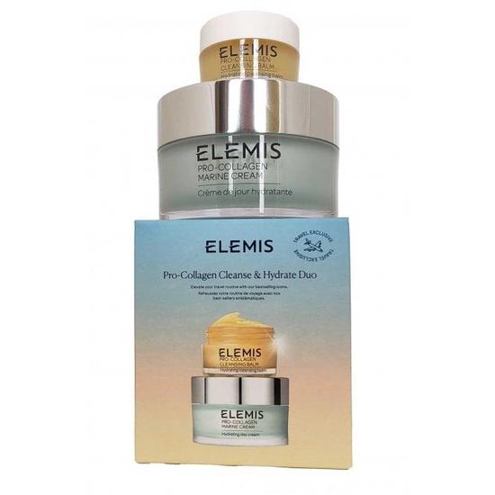 ELEMIS Pro-Collagen Cleanse & Hydrate Duo Marine Cream 100ml, Cleansing Balm 20g