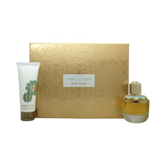 Elie Saab Girl Of Now Gift Set 50ml Eau De Parfum + 75ml Body Lotion