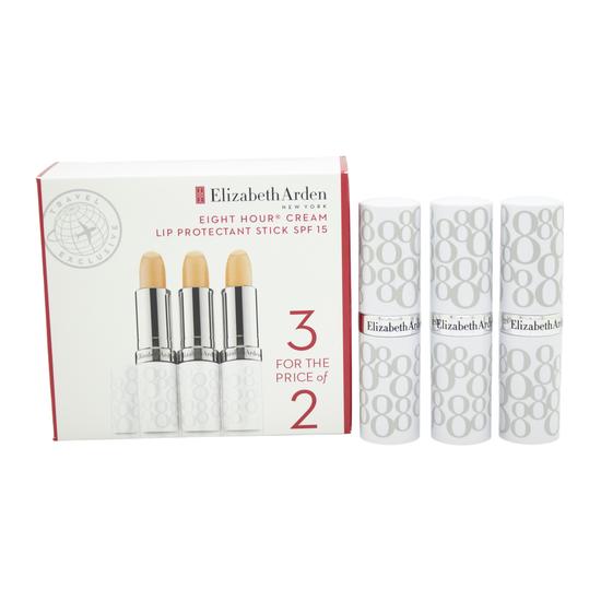 Elizabeth Arden Eight Hour Cream Lip Protectant SPF 15 Gift Set 3 x 3.7ml
