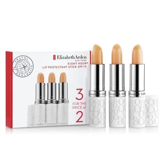 Elizabeth Arden Eight Hour Cream Lip Protectant Stick SPF 15 Trio