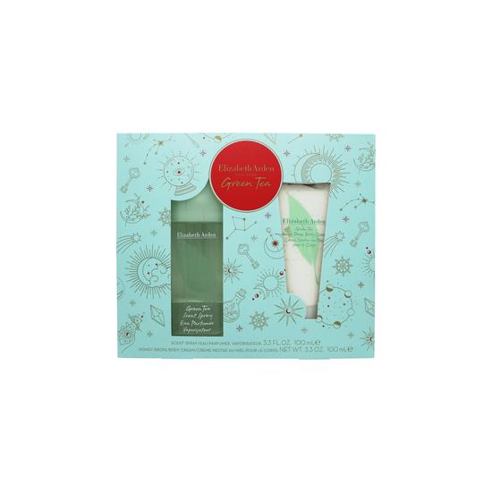 Elizabeth Arden Green Tea Gift Set 100ml Eau De Parfum + 100ml Green Tea Honey Drops Body Cream