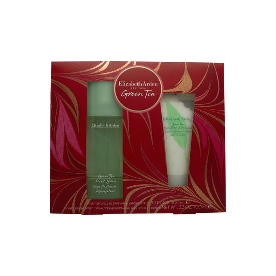 Elizabeth Arden Green Tea Gift Set 100ml Eau De Parfum + 100ml Green Tea Honey Drops Body Cream