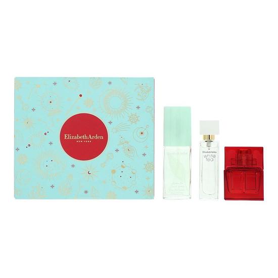 Elizabeth Arden Red Door Eau De Toilette 10ml, White Tea Eau De Toilette 10ml + Green Tea Scented Mist 15ml Gift Set