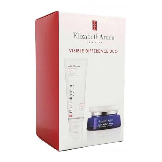 Elizabeth Arden Visible Difference Duo- Cleanser 125ml Good Night Sleep Restoring Cream 50ml