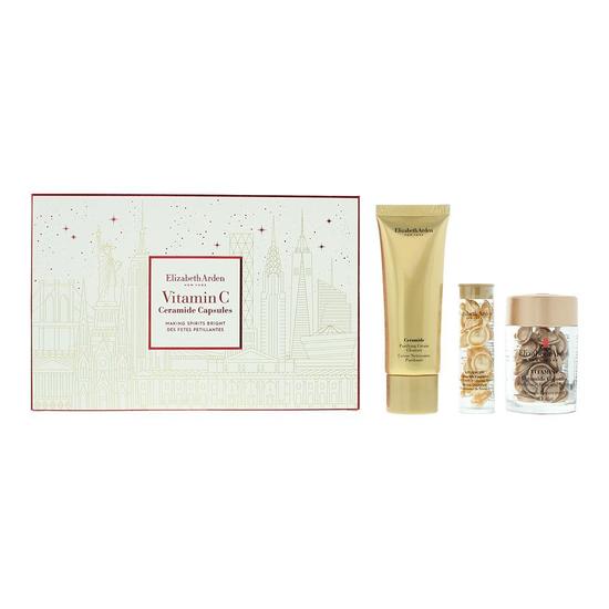 Elizabeth Arden Vitamin C Ceramide Capsules Serum, Cleanser + Restoring Serum 50ml