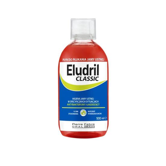 Eludril Classic Antibacterial & Soothing Mouthwash 500ml