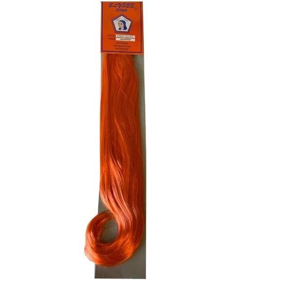 Elysee Star Silky Syn Ponytail Orange Red