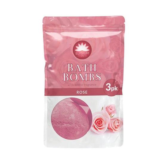 Elysium Spa Rose Bath Bombs 3 x 50 g