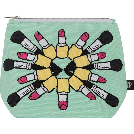 Emma Lomax Loads Of Lipstick Green Bag Small