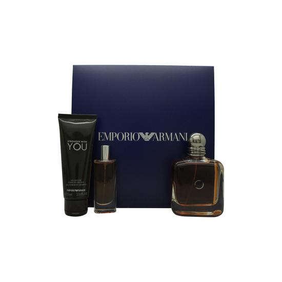 Emporio Armani Stronger With You Gift Set 100ml Eau De Toilette 15ml Eau De Toilette
