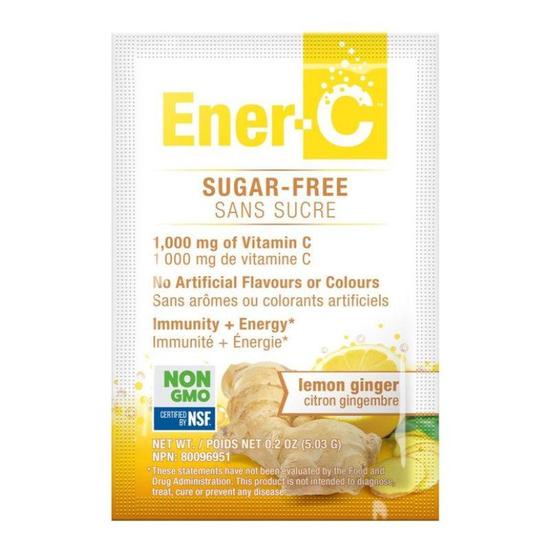 Ener-Life Ener-C Lemon Ginger Sugar Free Sachets 30 Sachets