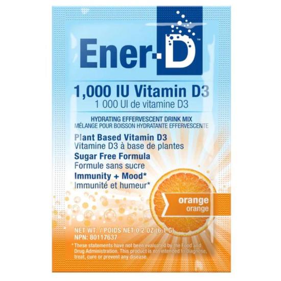 Ener-Life Ener-D Vit D3 1000IU Orange Sugar Free Sachets 24 Sachets