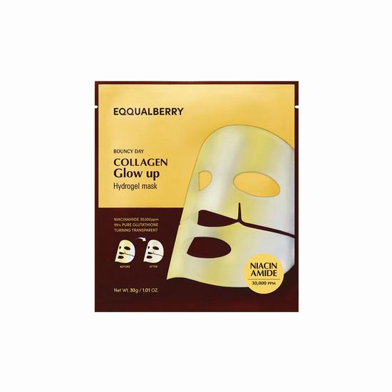 Eqqualberry Collagen Glow Up Hydrogel Mask Singles