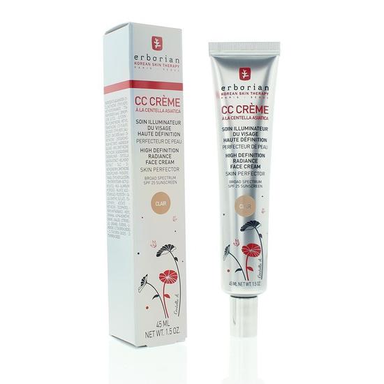 Erborian CC Creme Spf 25 High Definition Radiance Face Cream Clair 45ml