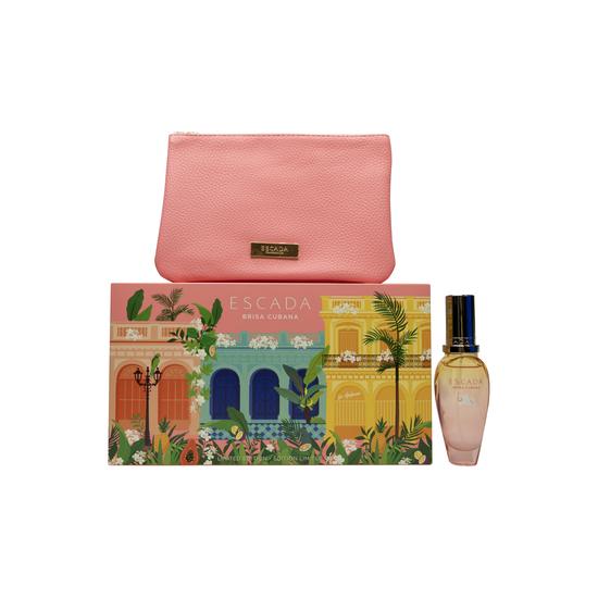 Escada Brisa Cubana Gift Set 100ml Eau De Toilette + 150ml Body Lotion + Bag