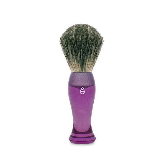 eShave Finest Badger Hair Shaving Brush Long Handle Purple