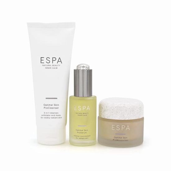 ESPA The Optimal Skin Collection 3 Piece Gift Set Imperfect Box