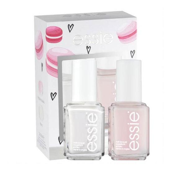 essie French Manicure Duo Gift Set Pink (Mademoiselle) & White (Blanc) Nail Colour Duo Set