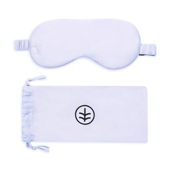 Ethical Bedding Essential Silk Sleep Eye Mask In Sky Blue Eucalyptus Silk